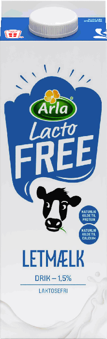 Laktosefri Letmælk drik 1,5% 1 L