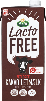 Arla®LactoFREE Økologisk Kakao letmælk 1,5% 1 L