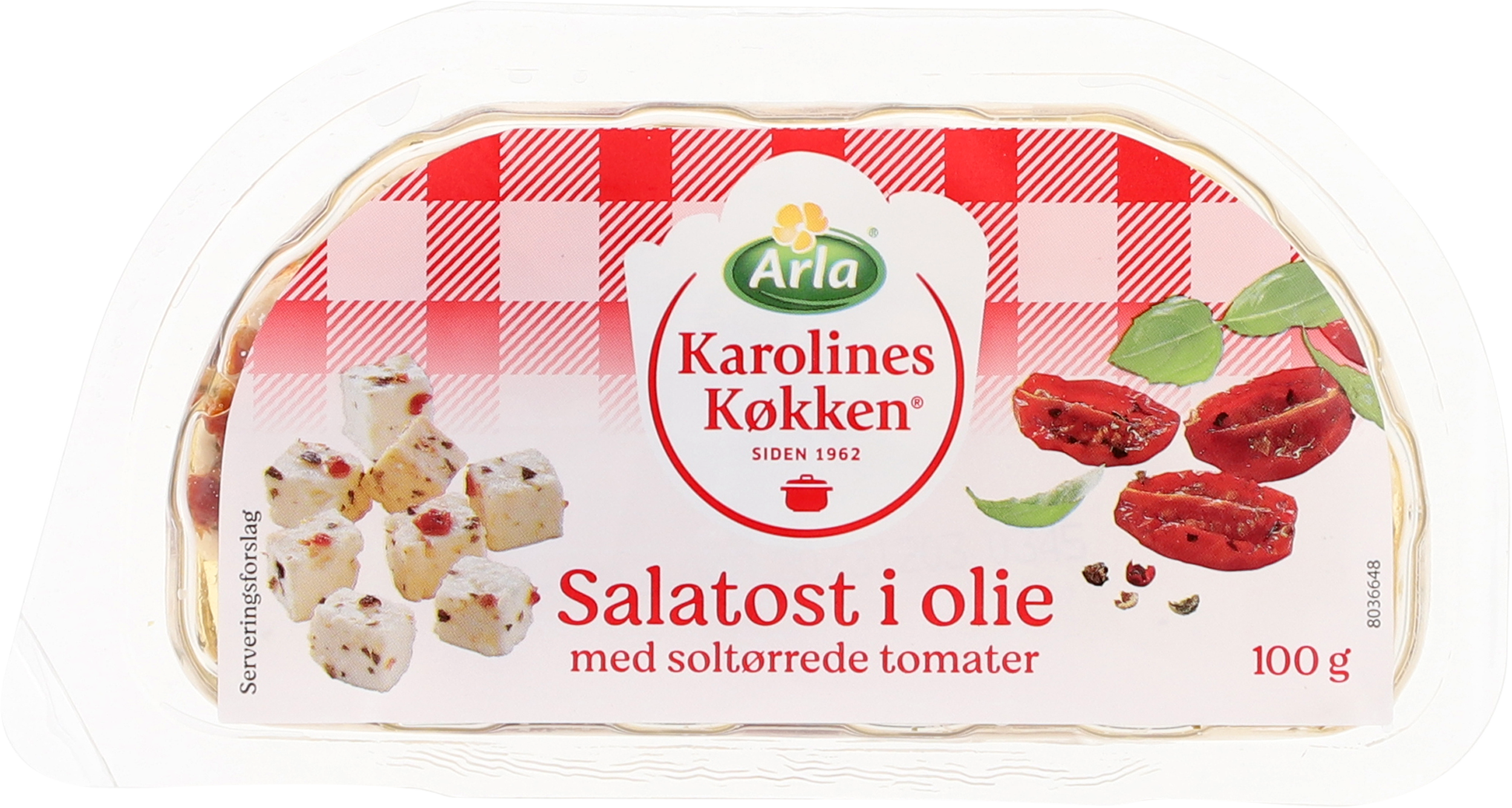 Salatost i olie m soltørrede tomat 45+ 100 g