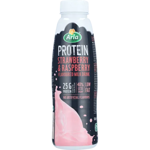 Proteinshake jordgubb / hallonsmak