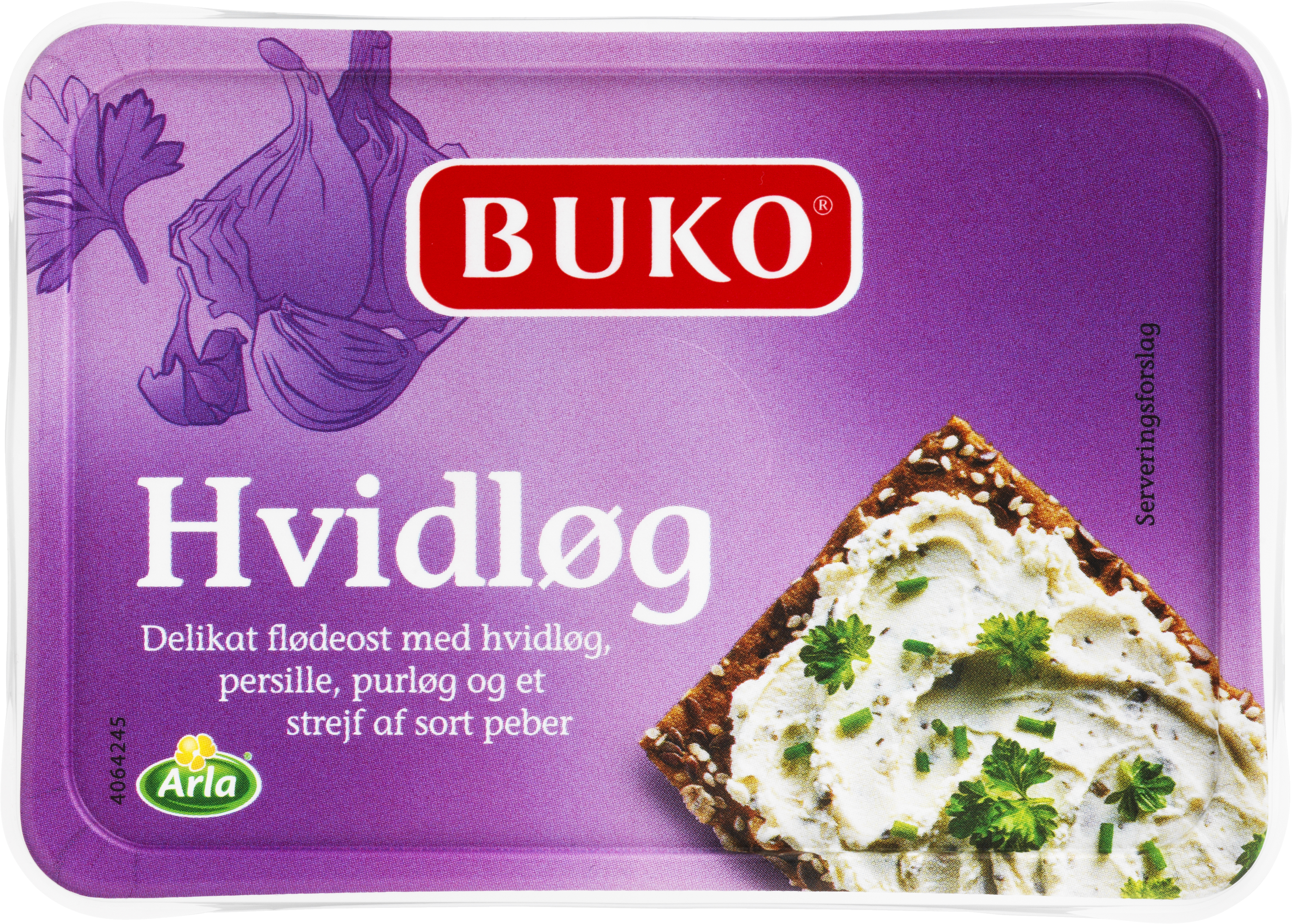 Flødeost Hvidløg 24% 200 g