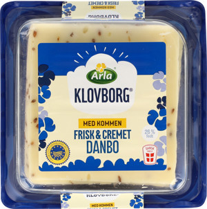 Arla Klovborg® Danbo Mellemlagret m. kommen 45+ 240 g