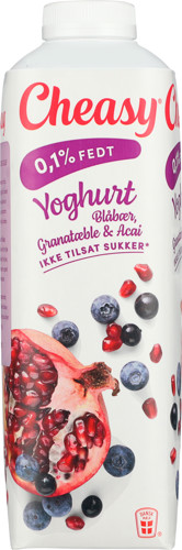 Cheasy® yoghurt blåbær, granatæble & acai 0,1% 1 kg
