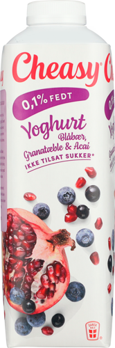 Cheasy® Yoghurt blåbær, granatæble og acai 0,1% 1000 g