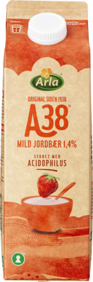 Arla A38® Mild jordbær 1,4% 1000 g