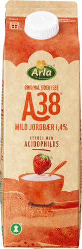 Arla A38® Mild jordbær 1,4% 1000 g