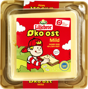 Arla Lillebror® Øko ost Mild Danbo 45+ 200 g