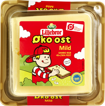 Arla Lillebror® Øko ost Mild Danbo 45+ 200 g