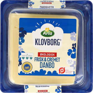 Arla Klovborg® Økologisk Danbo Mellemlagret 45+ 165 g