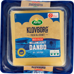 Arla Klovborg® Økologisk Danbo 45+ 165 g
