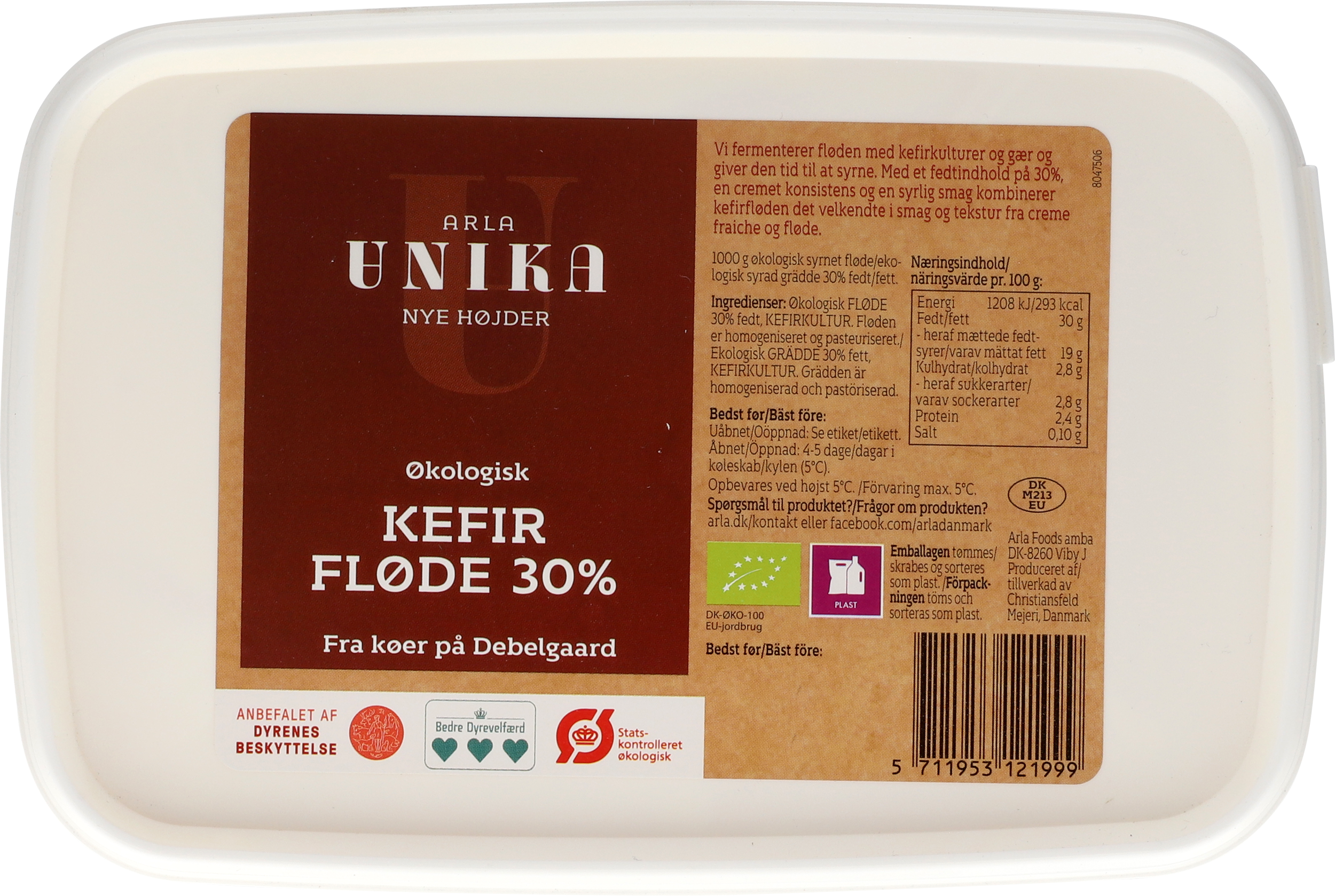 Økologisk Kefirfløde 30% 1000 g