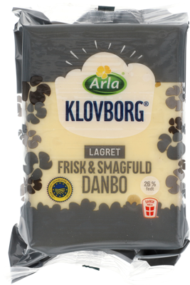 Arla Klovborg® Lagret Danbo 45+/26% fedt 45+ 650 g