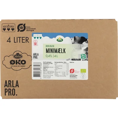Øko Minimælk 0,4% 4 l