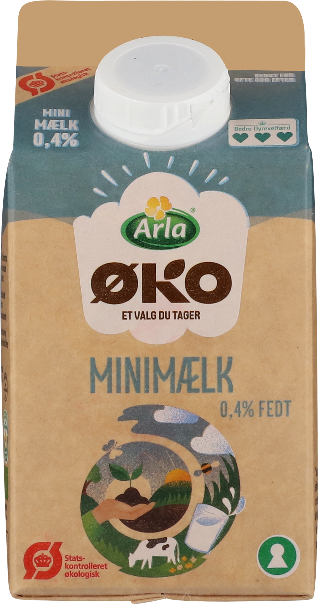 Økologisk Minimælk 0,4% 500 ml