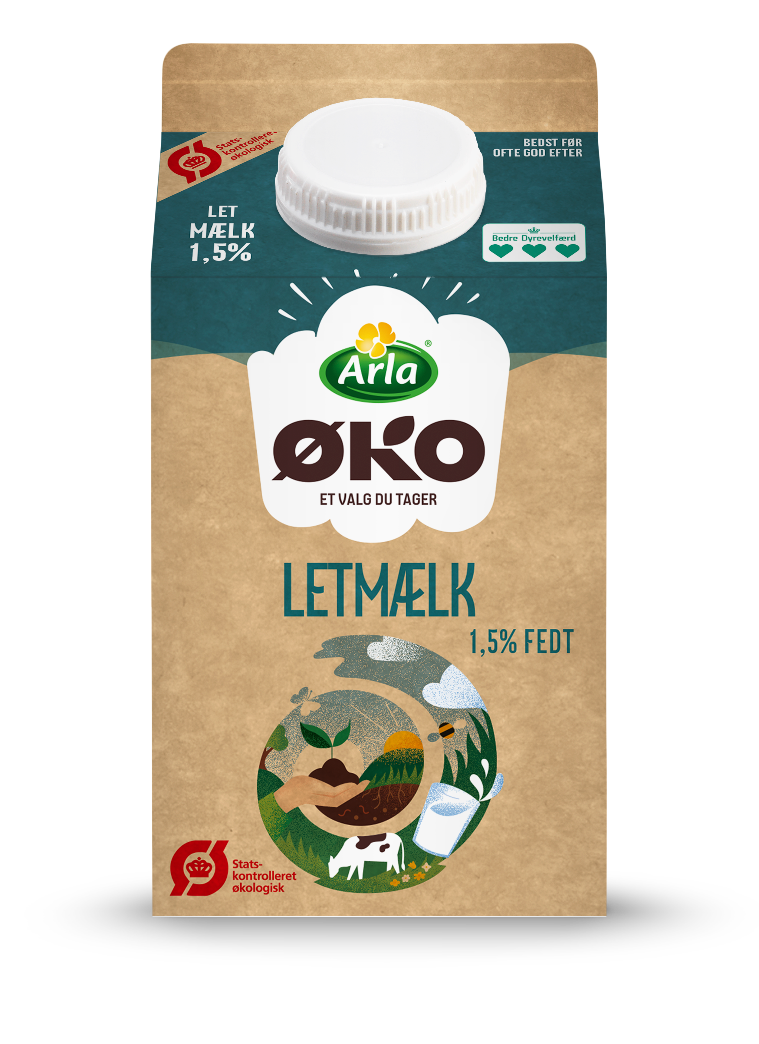 Arla® ØKO Økologisk Letmælk 1,5% 500 ml