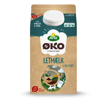 Økologisk letmælk 1,5% 500 ml