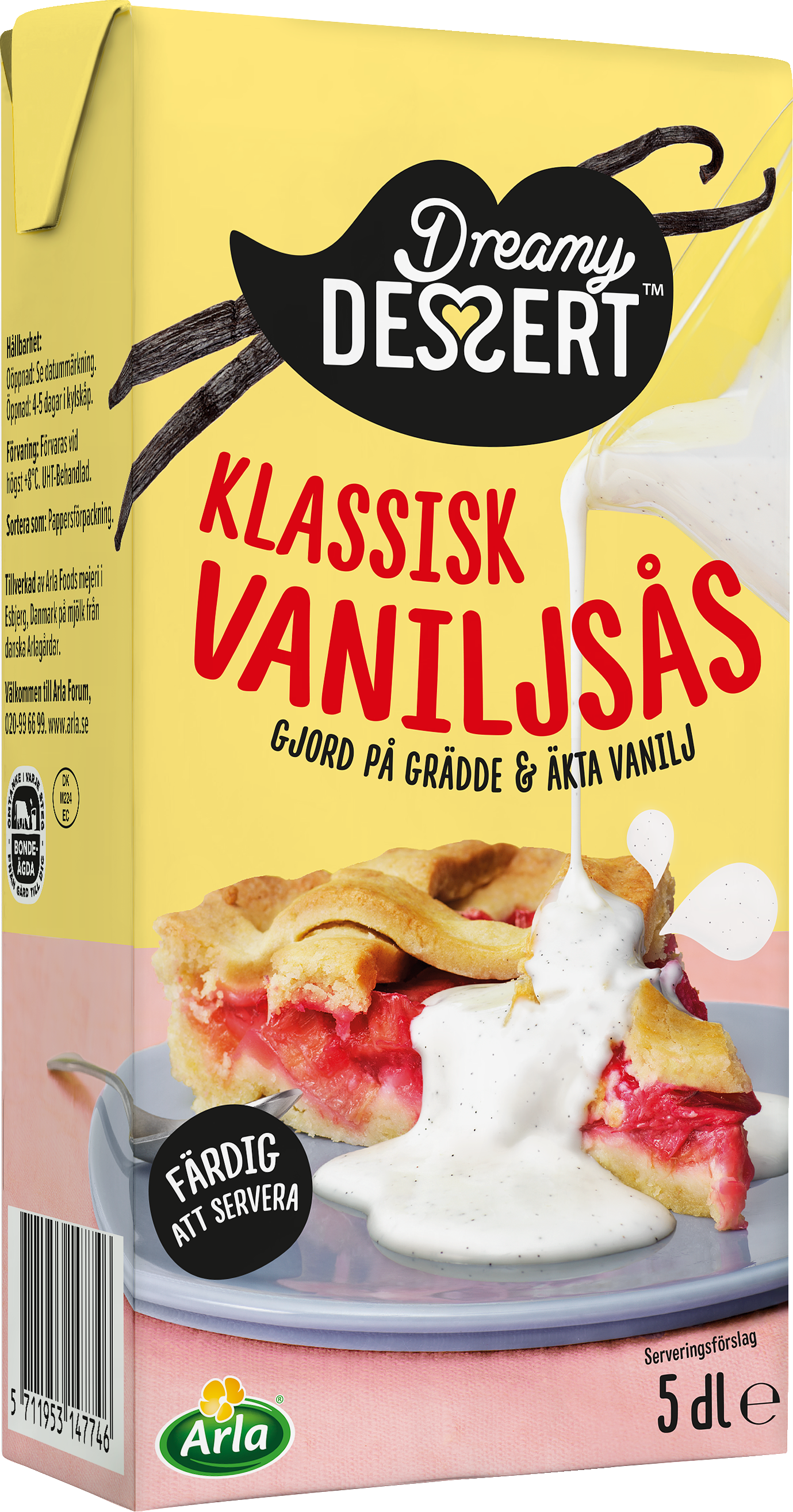 Klassisk vaniljsås 5 dl