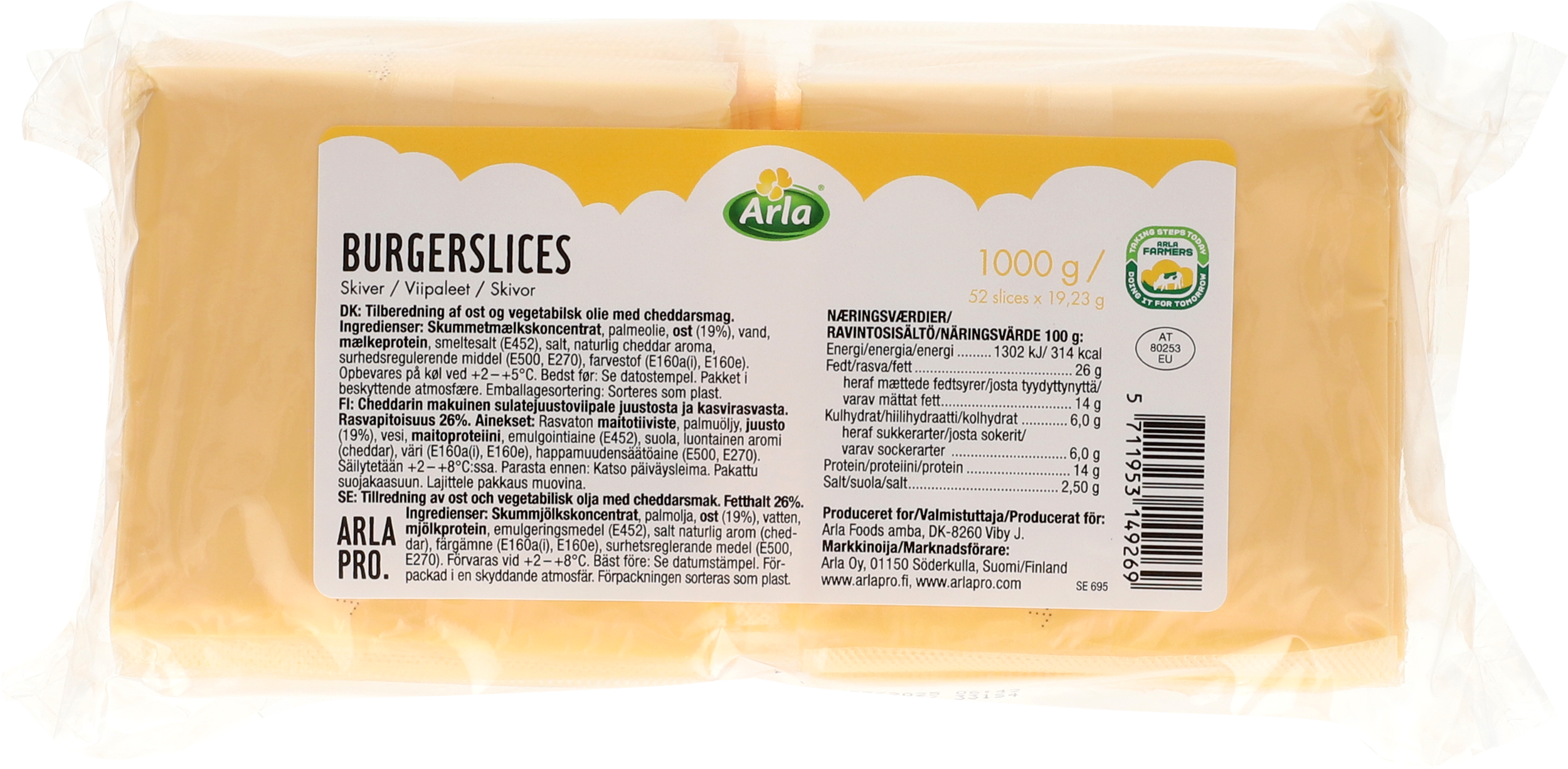 Burgerslices 45+ 1000 g