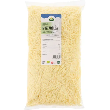 Øko Mozzarella revet 40+ 2 kg