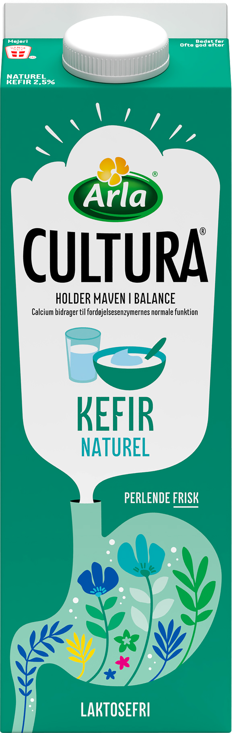 Laktosefri kefir naturel 2,5% 1 l