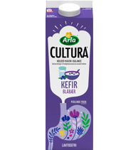 Laktosefri kefir med blåbær 2,3% 1 l
