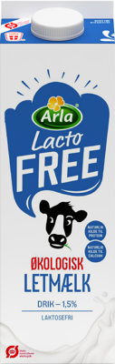 Laktosefri Økologisk Laktosefri Letmælk drik 1,5% 1 L