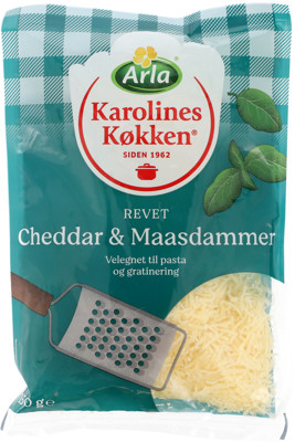 Arla Karolines Køkken® Cheddar & Maasdammer 50+ 150 g