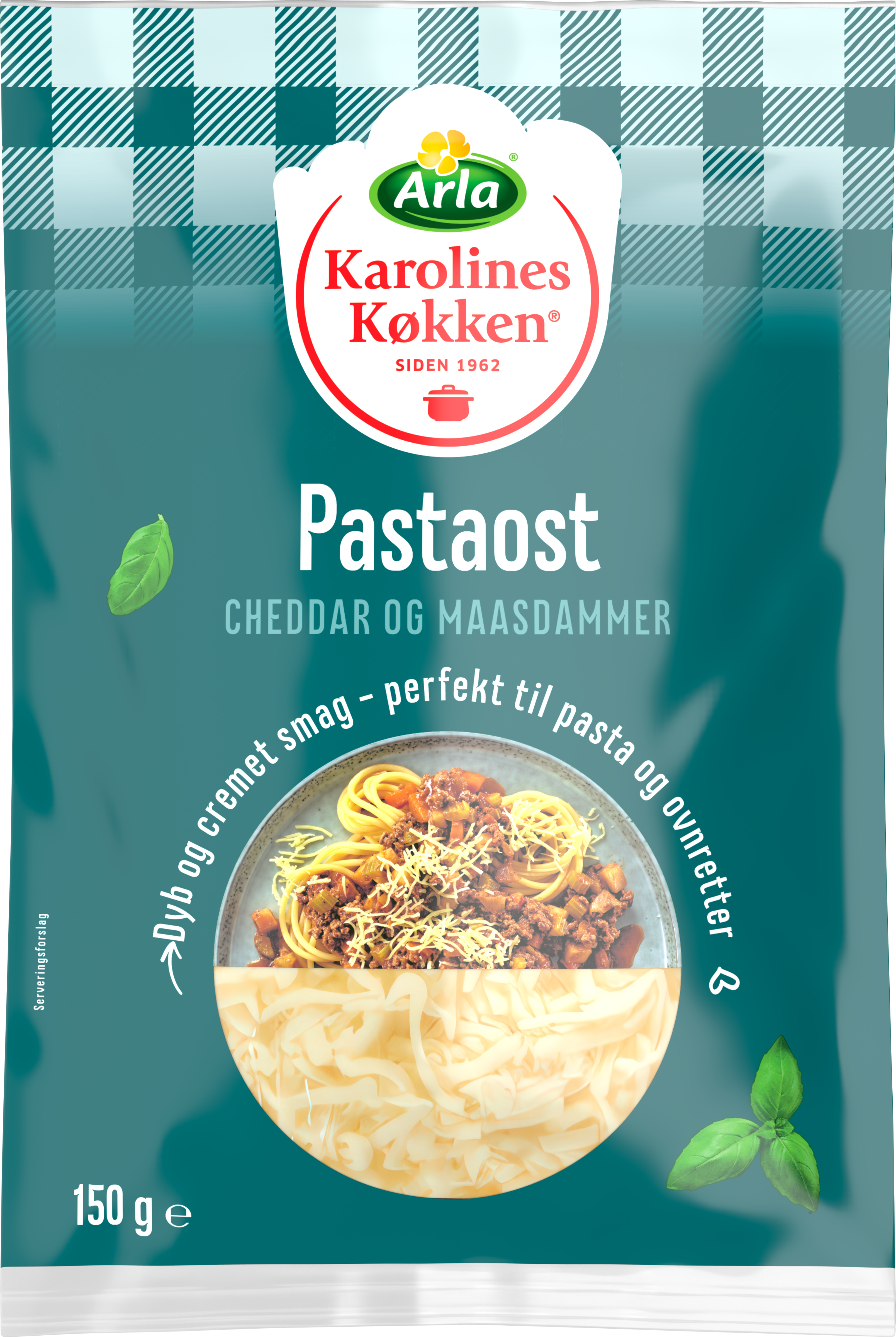Pastaost Cheddar og Maasdammer 50+ 150 g