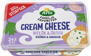Arla® Familjefav Cream cheese Vitlök/Ört 300 g