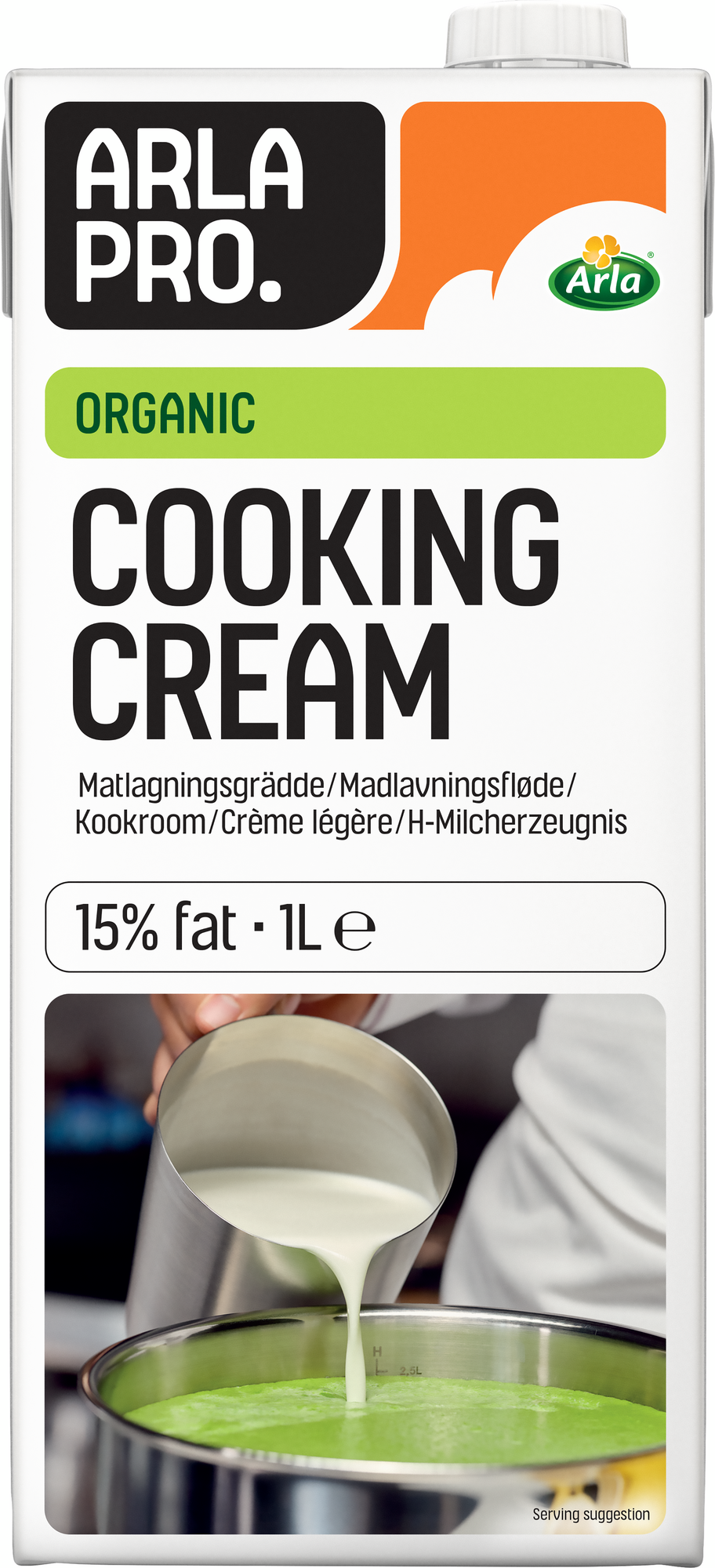 Biologische Kookroom 15% 1L