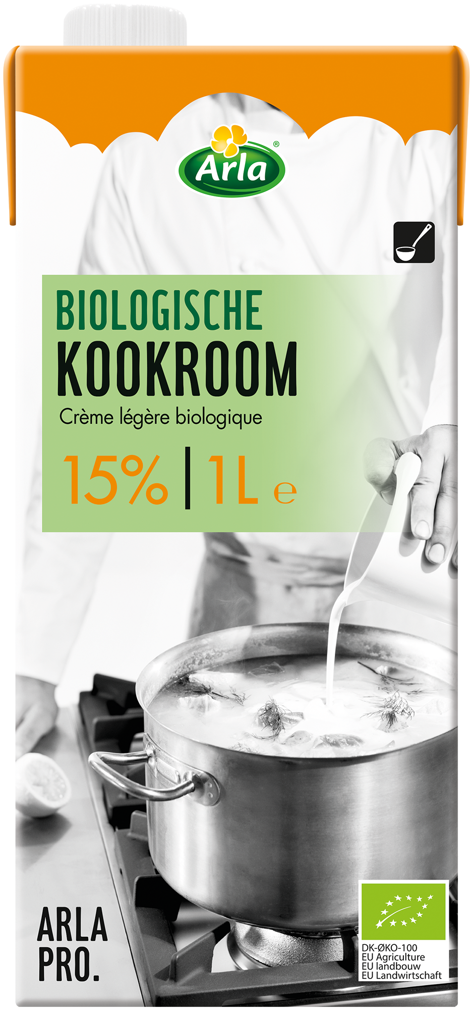 Biologische Kookroom 15% 1L