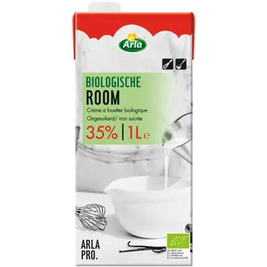 Biologische Room 35% 1L zonder suiker