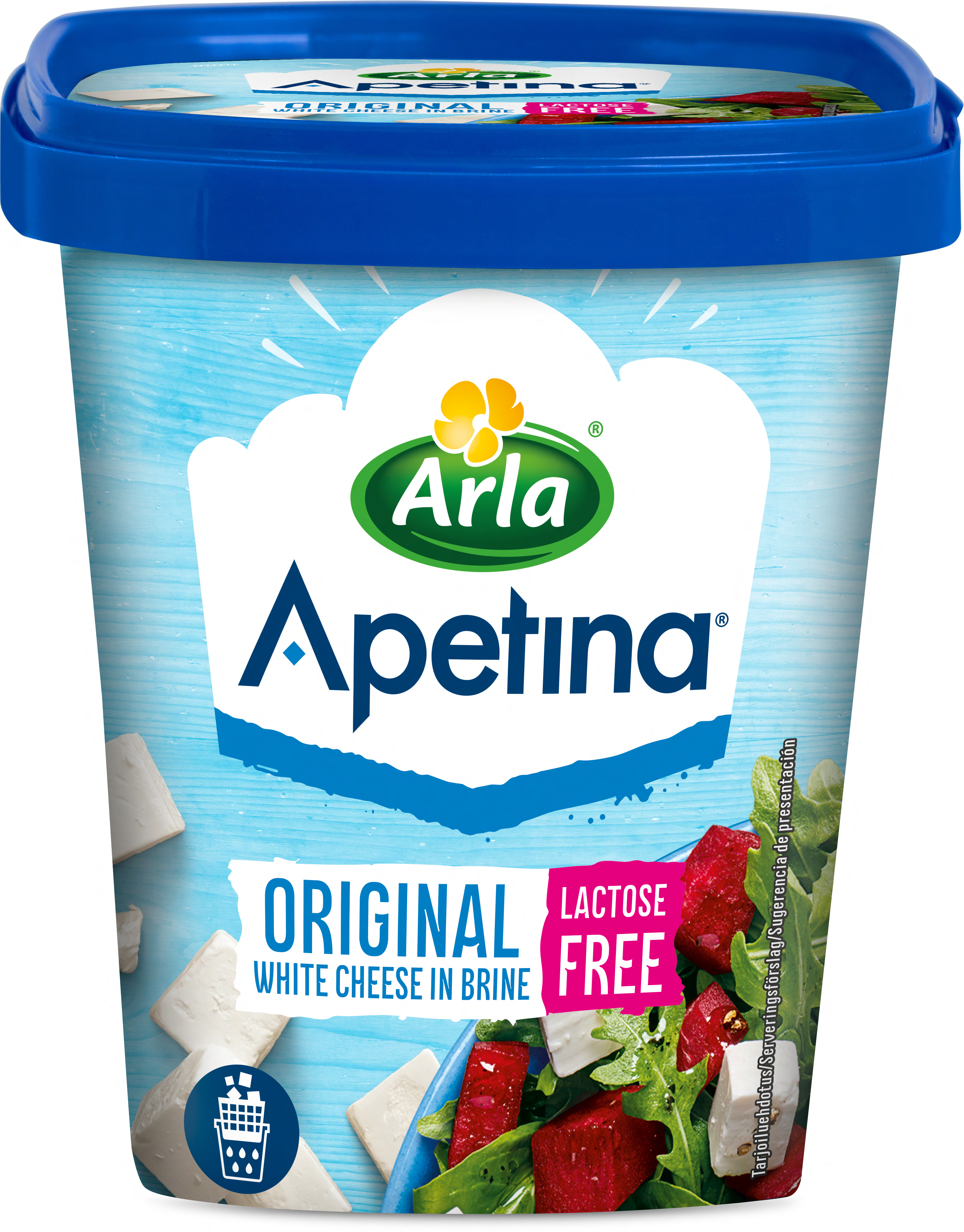 Laktosfri vitost tärnad i lake 410g