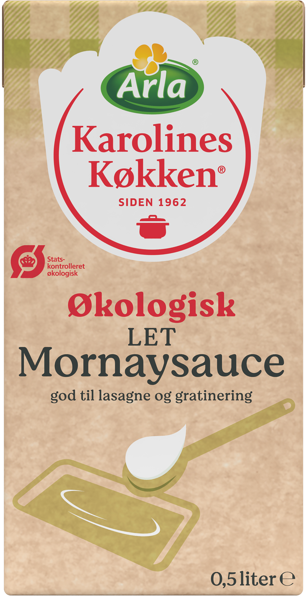 Økologisk Let Mornaysauce 4% 0,5 L