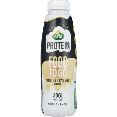 Mælkebaseret drikkemåltid m. vanilje- og hasselnødsmag 500g