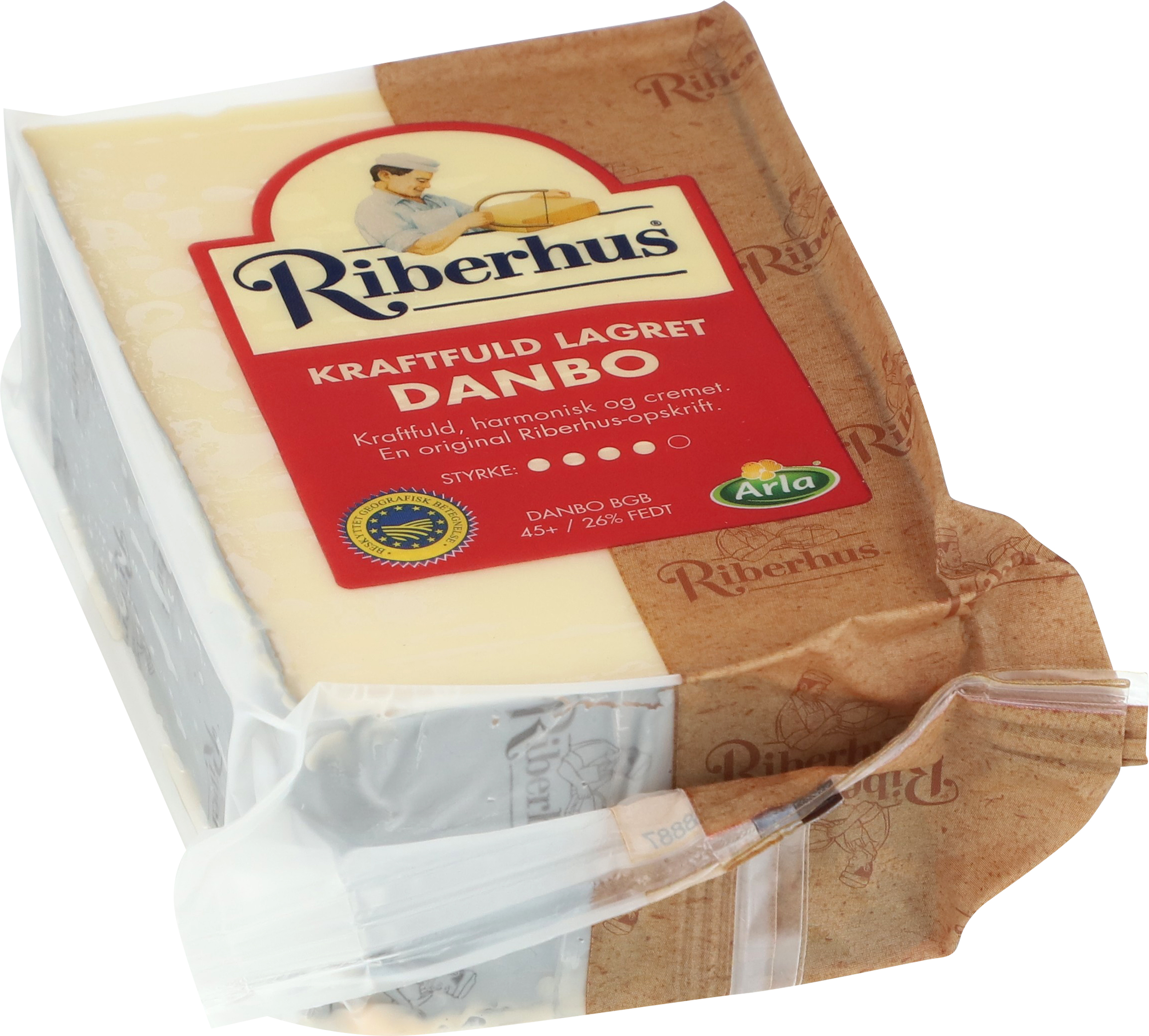 Kraftfuld Lagret Danbo 45+ 450 g