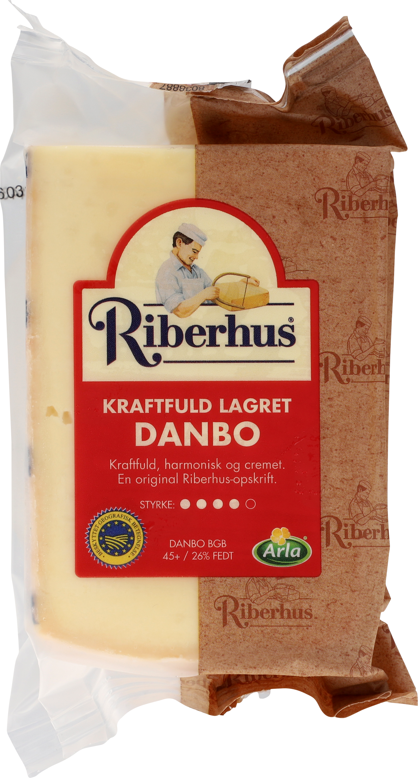 Kraftfuld Lagret Danbo 45+ 450 g
