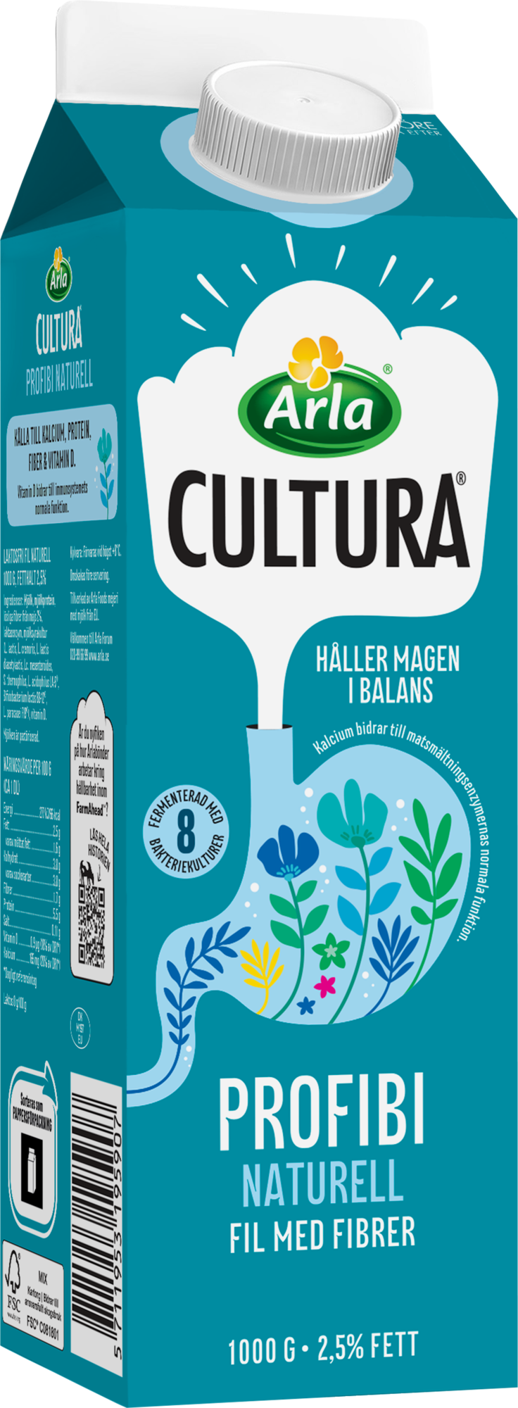 Cultura® Profibi fil naturell 2,5% 1000 g