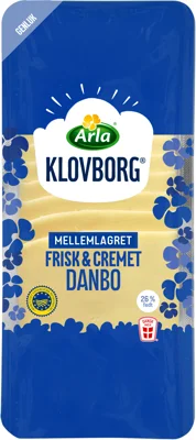 Arla Klovborg® Mellemlagret Danbo 45+ 150 g