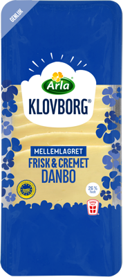 Arla Klovborg® Mellemlagret Danbo 45+ 150 g