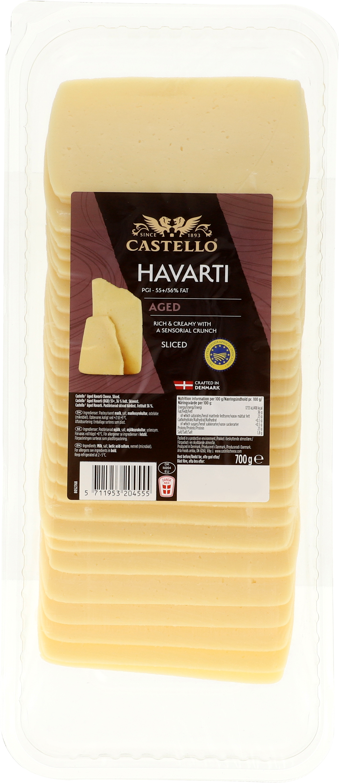 Aged Havarti 55+ 700 g