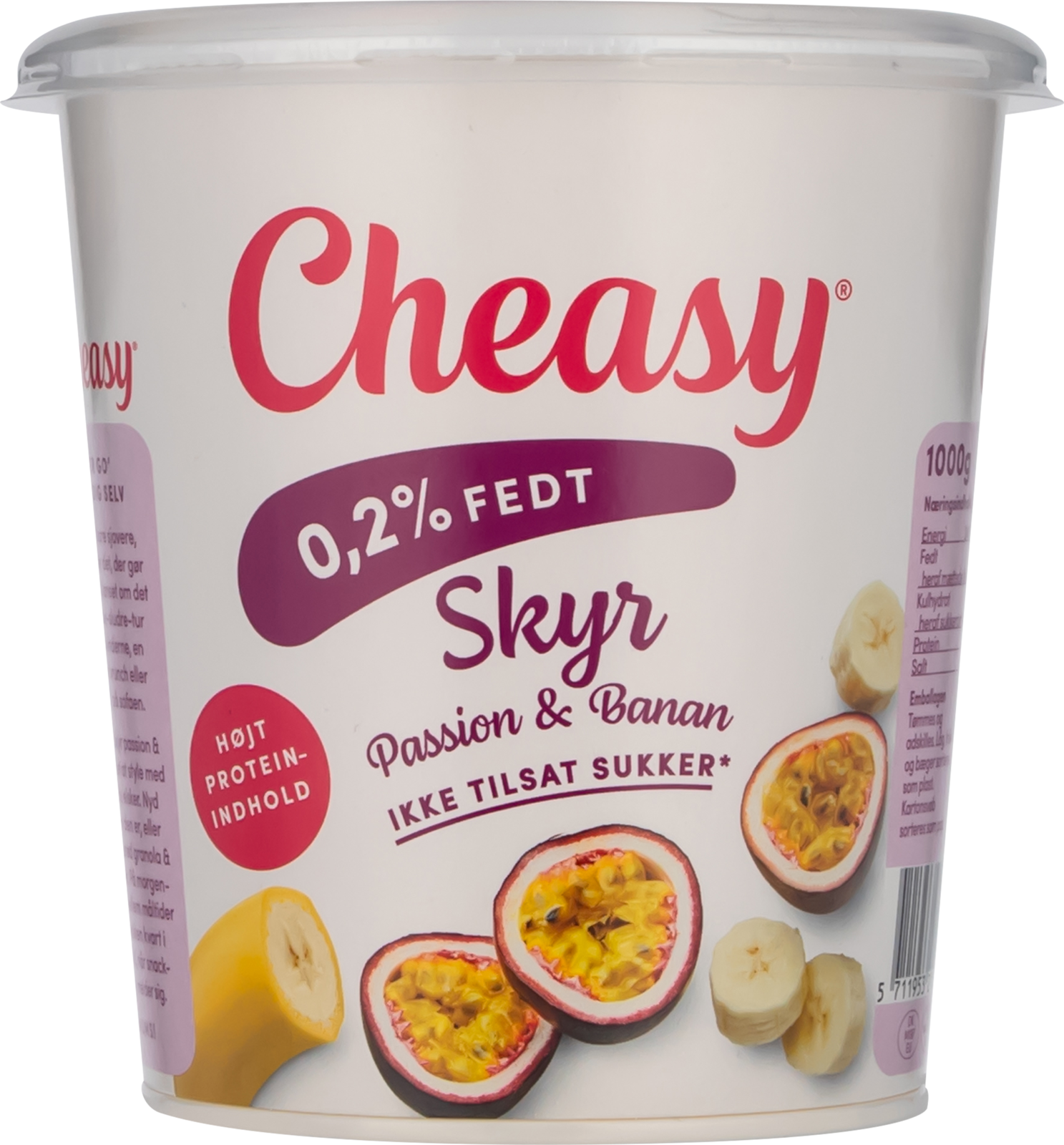 Passion & Banan Skyr 0,2% fedt 1kg