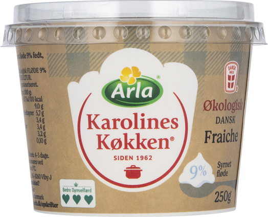 Økologisk Dansk Fraiche 9% 250 g
