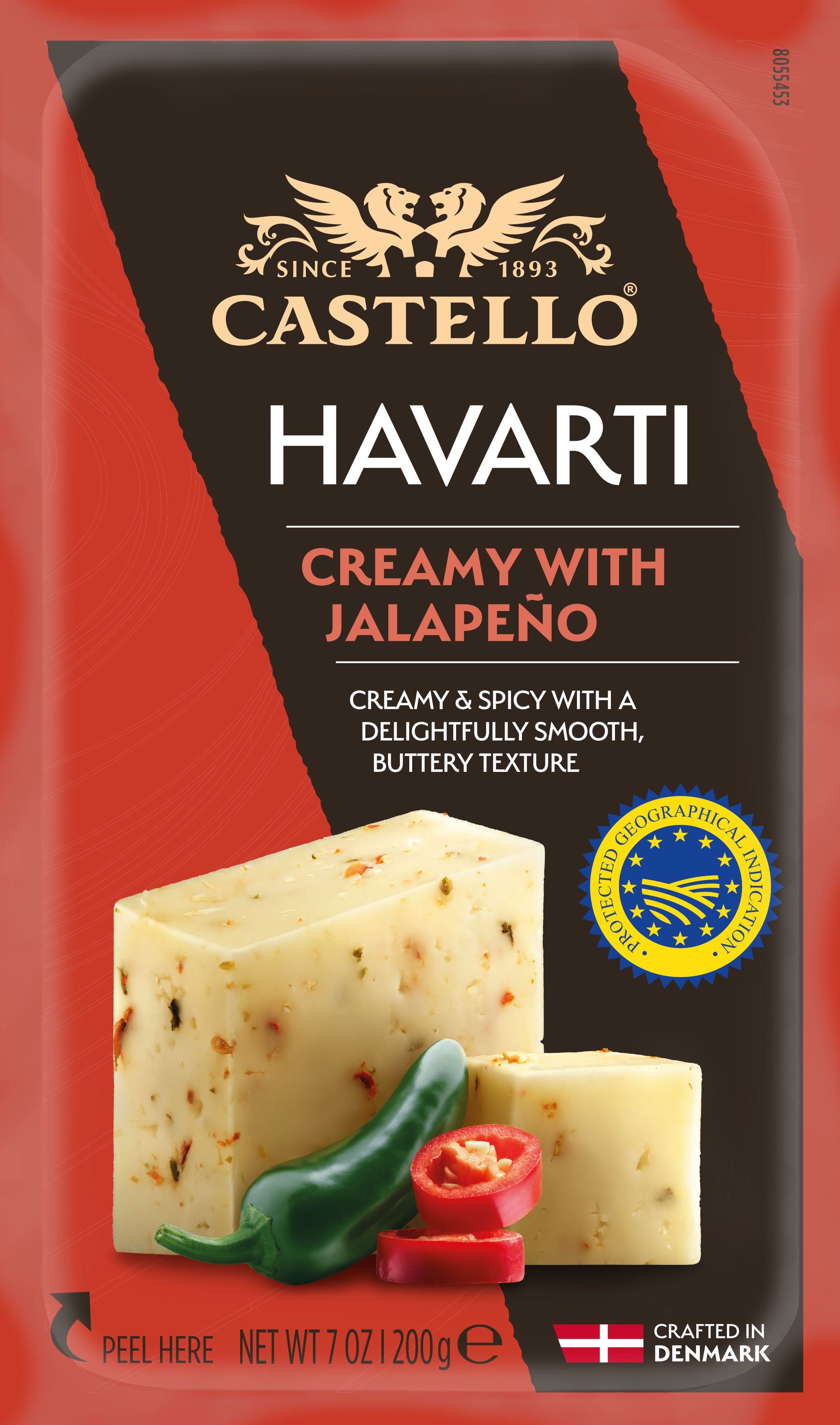 Havarti Jalanpeno 55+ 200 g