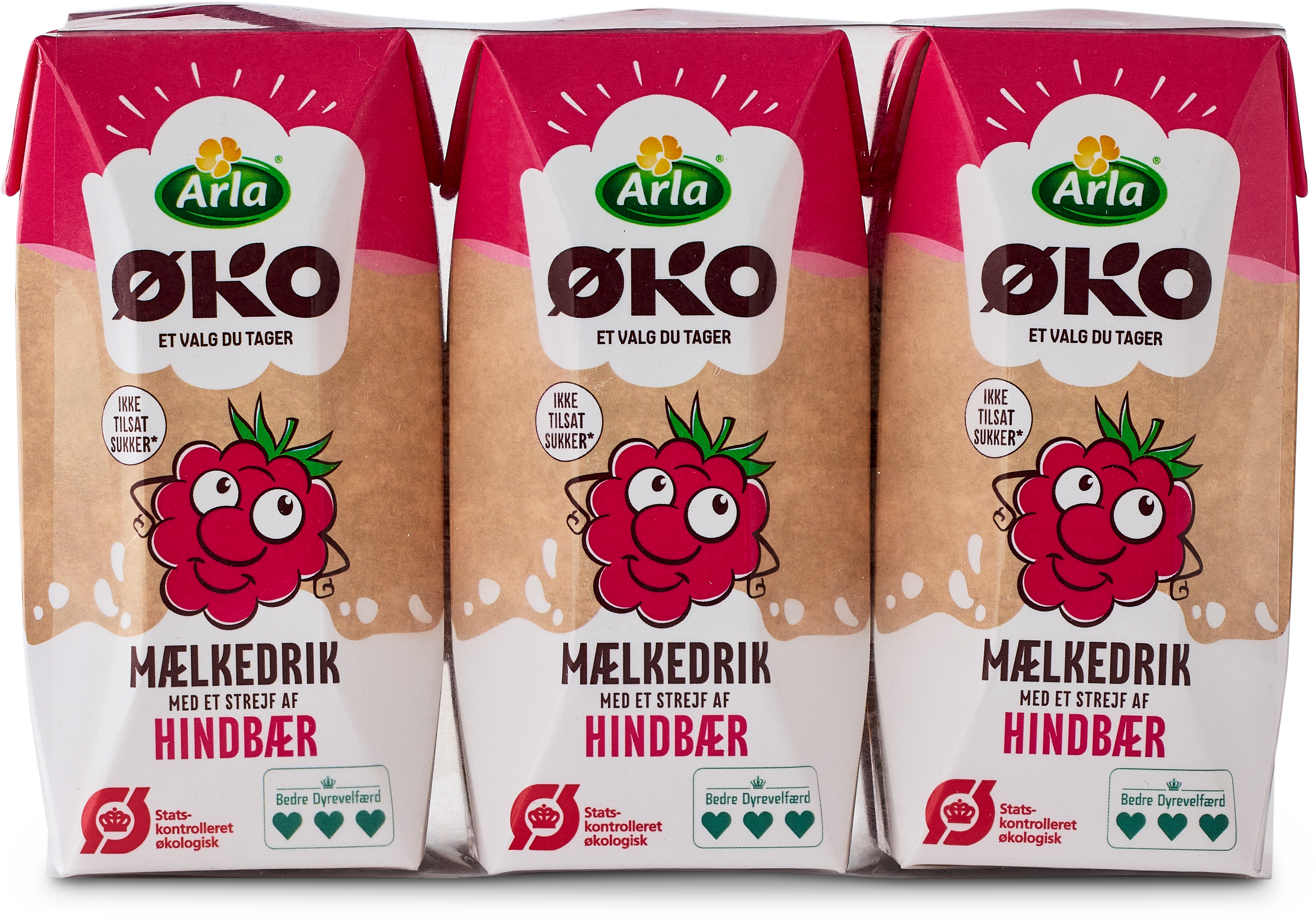 Mælkedrik med et strejf af hindbær 200 ml