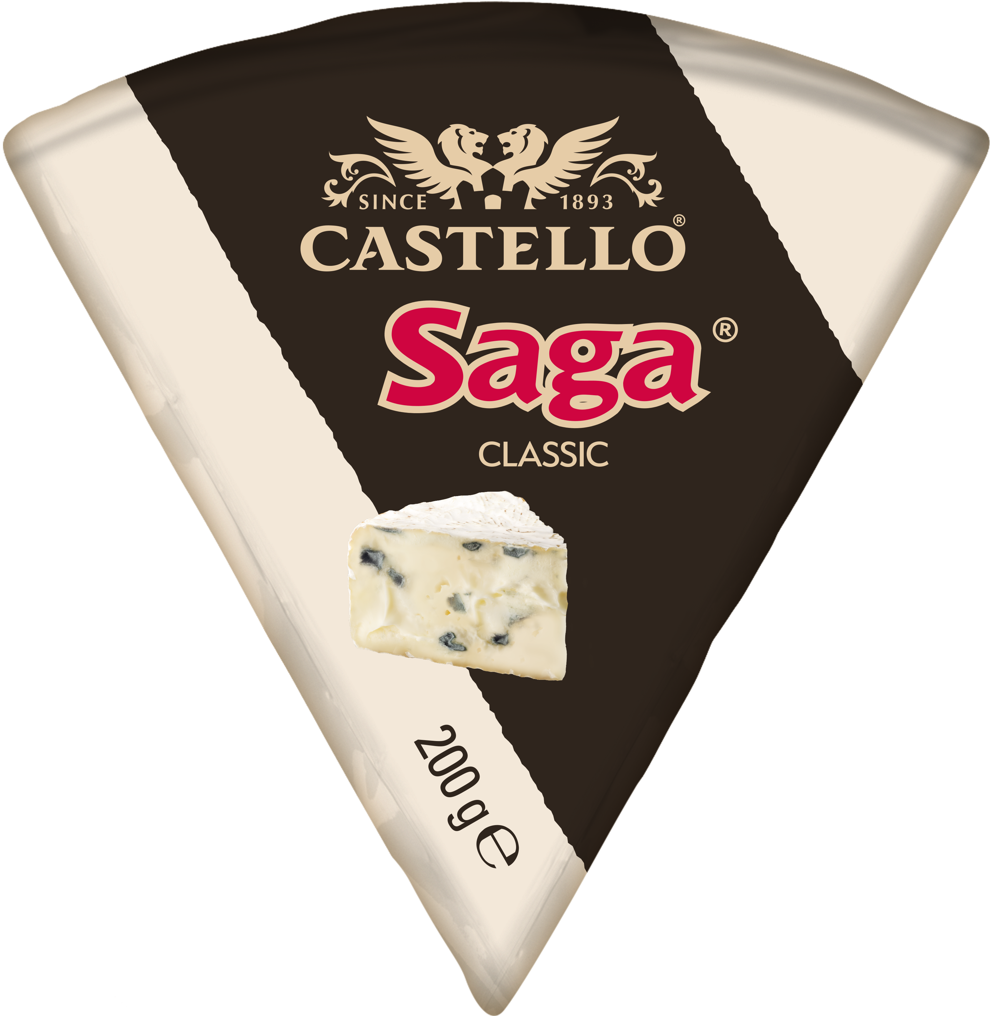 Saga Classic blå- og hvidskimmelost 42% 200 g