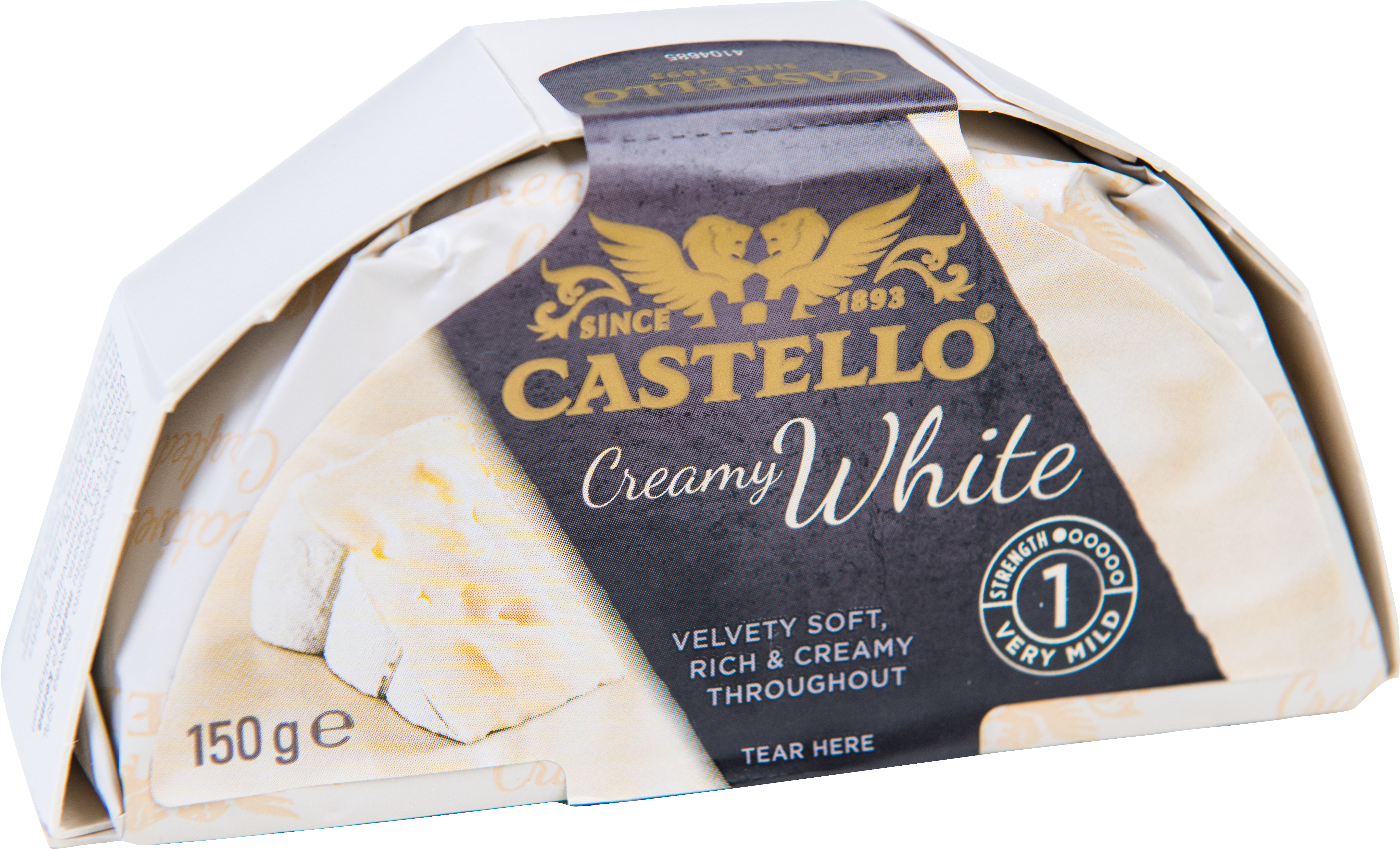 Castello® White vitmögelost 150 g