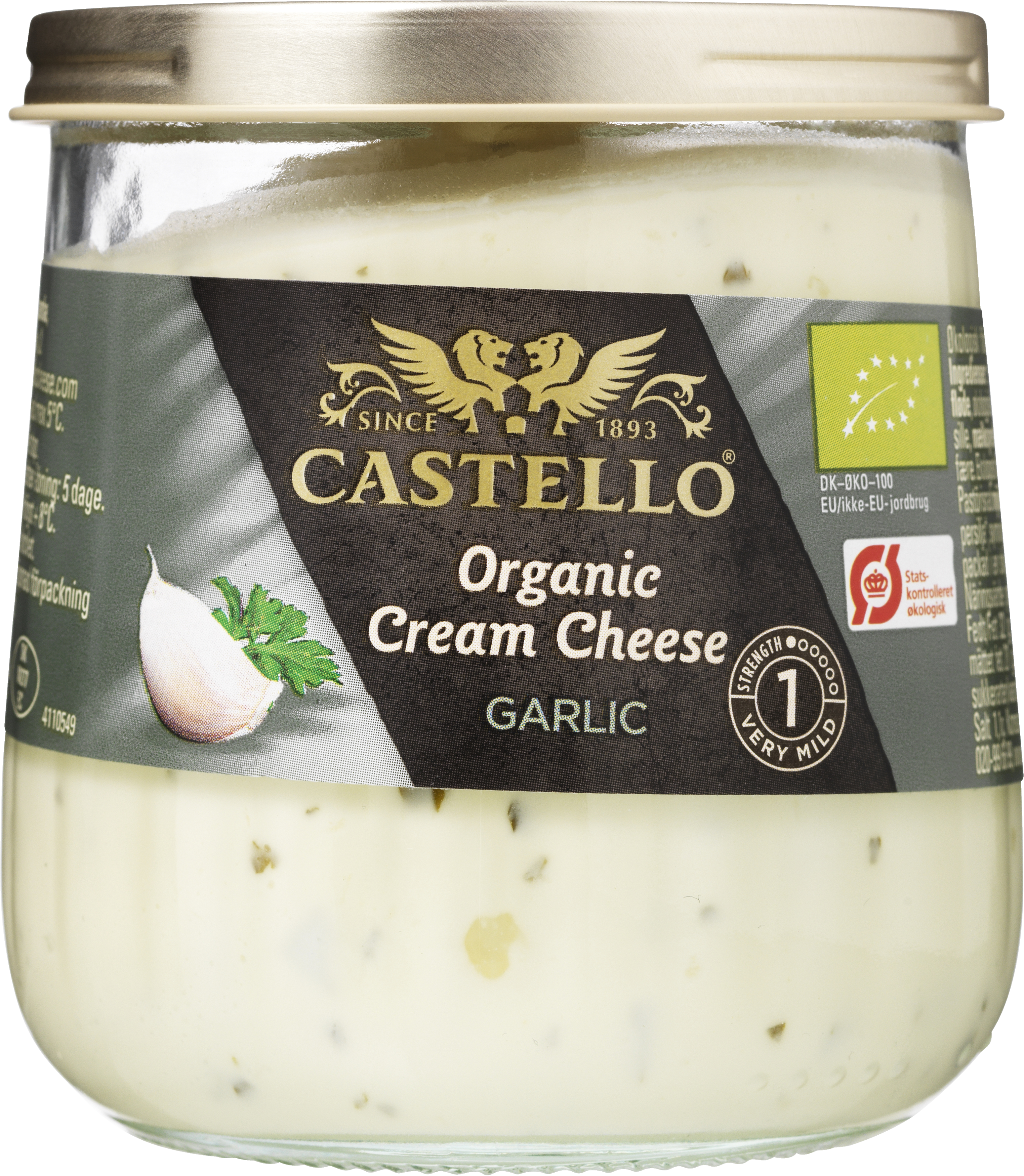 Organic Cream Cheese Garlic 34% 150 g