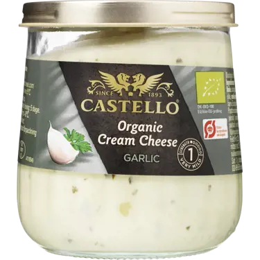 Organic Cream Cheese Garlic 65+ 150 g