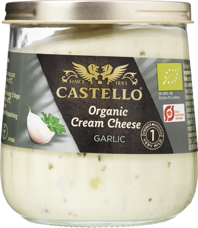 Castello® Organic Cream Cheese Garlic 65+ 150 g